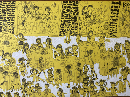 宝山区永清路小学 牛婧涵 《饭店一角》.jpg